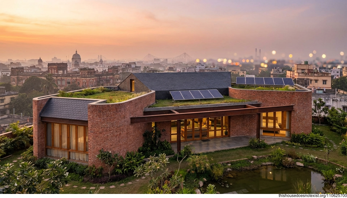 Curved Eco Sunset in Kolkata