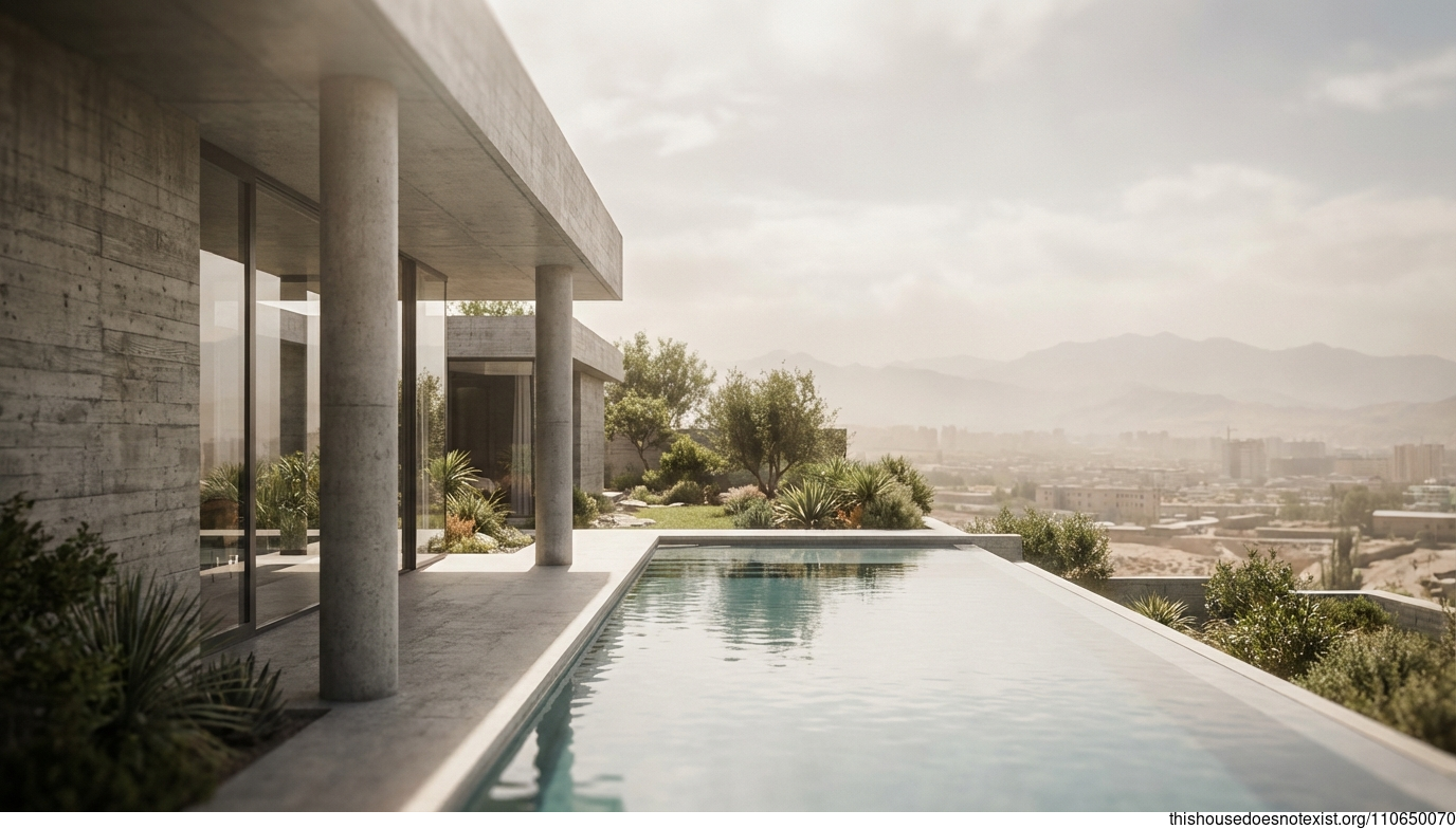 Mid-Century Concrete Oasis