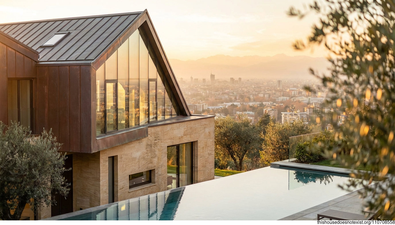 Milan Sunset Triangle Infinity