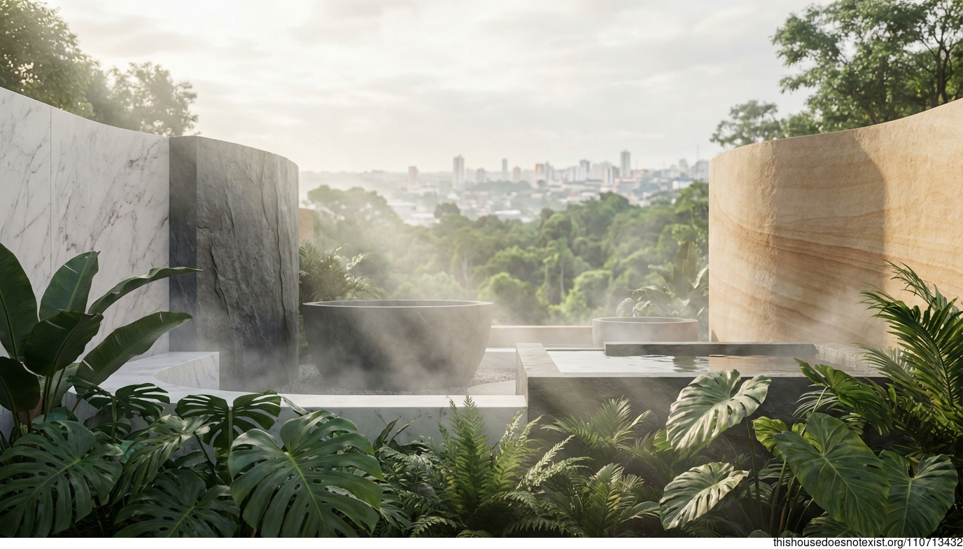 Brutalist Manaus Marble Oasis