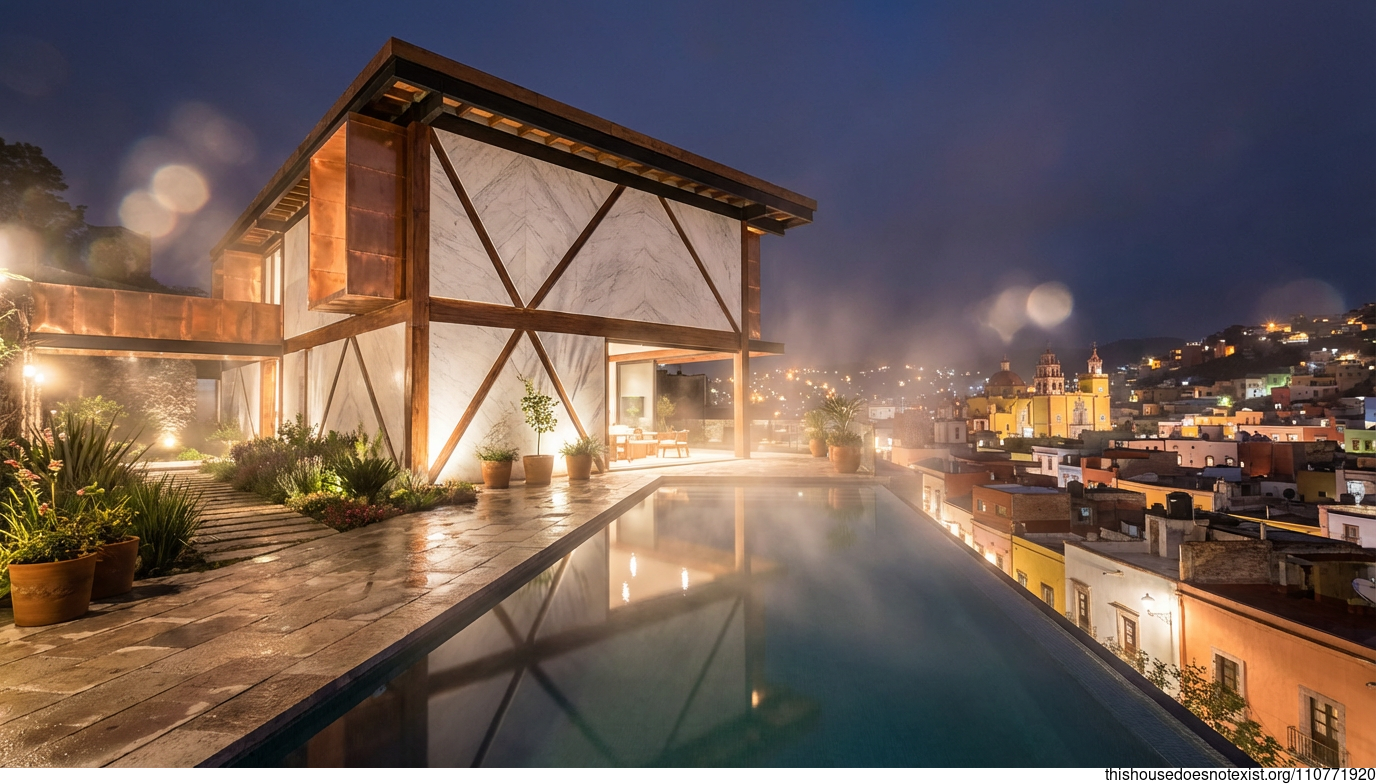 Guanajuato's Triangular Marble Night Glow