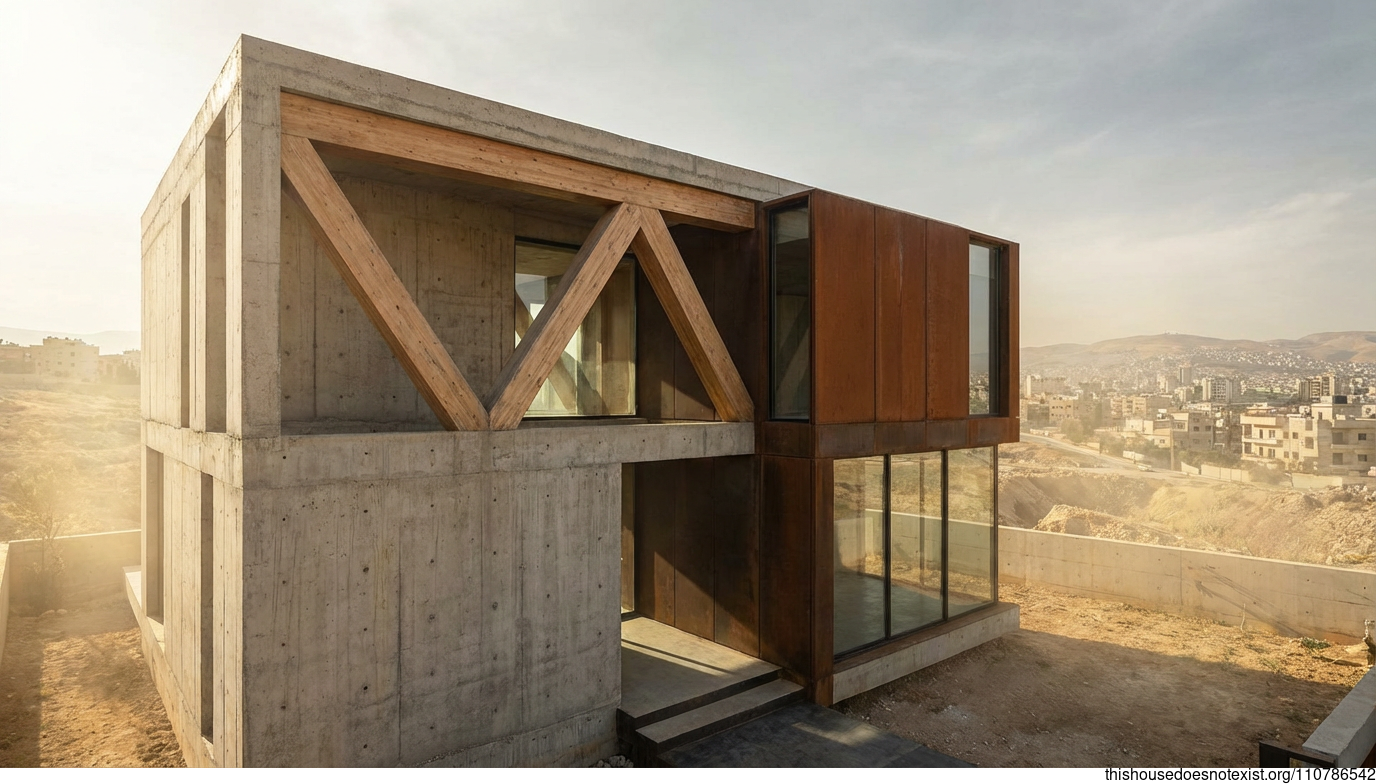 Damascus Brutalist Triangle Retreat