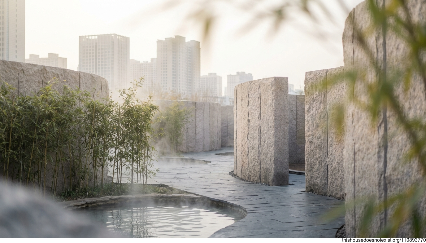 Urumqi's Minimalist Granite Oasis