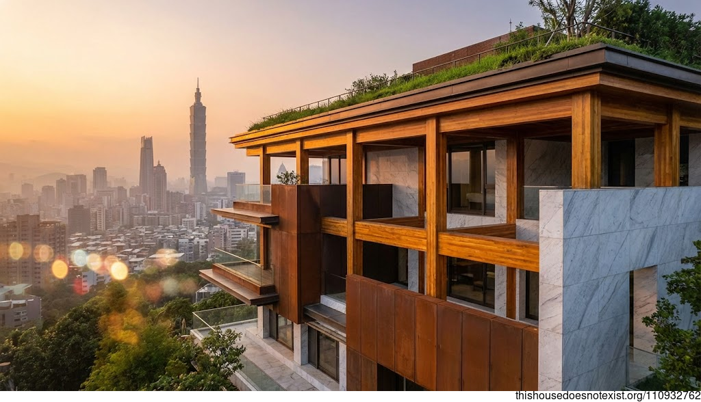 Taipei Maximalist Sunset Facade