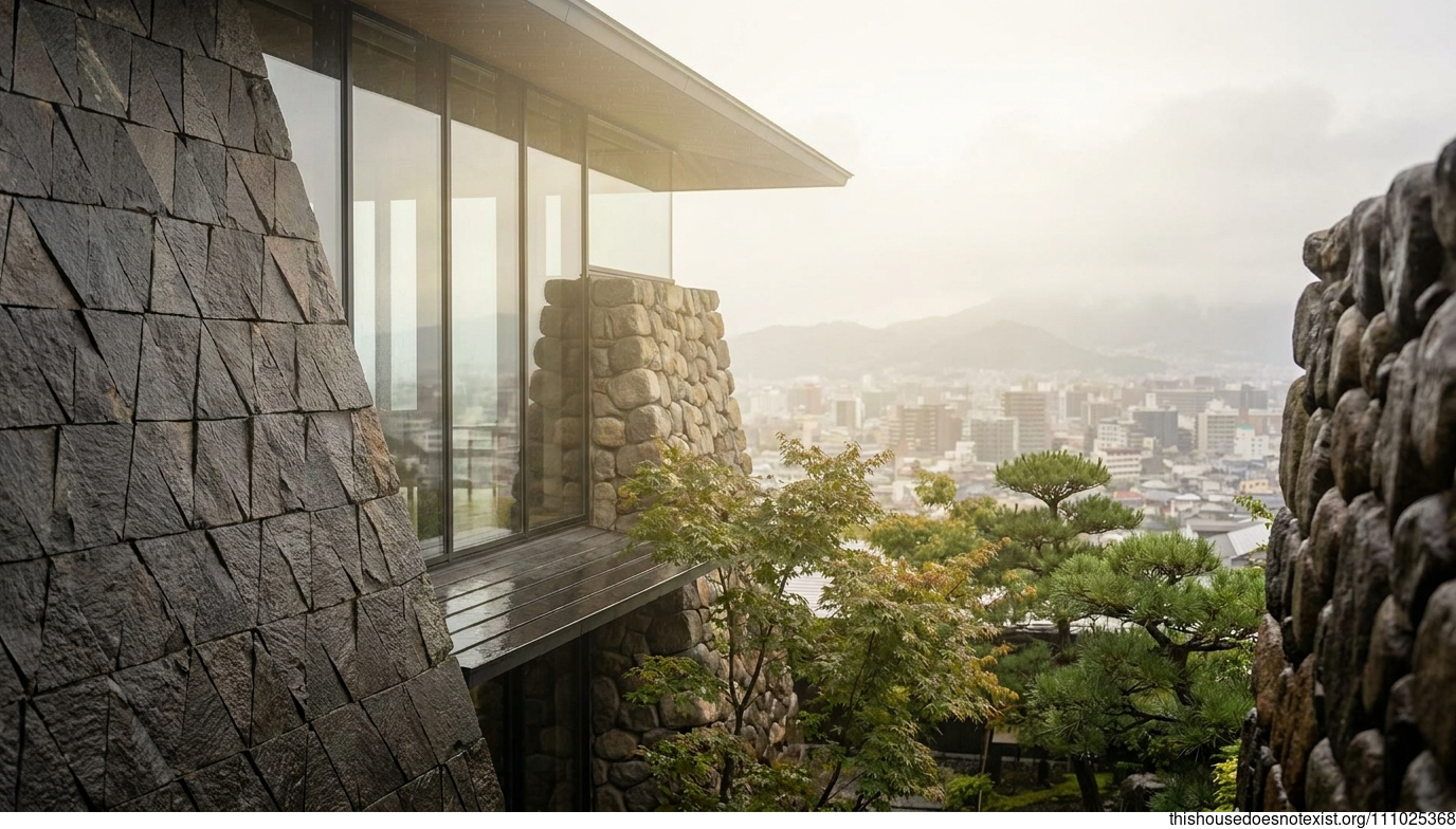 Fukuoka's Black Triangular Stone Haven