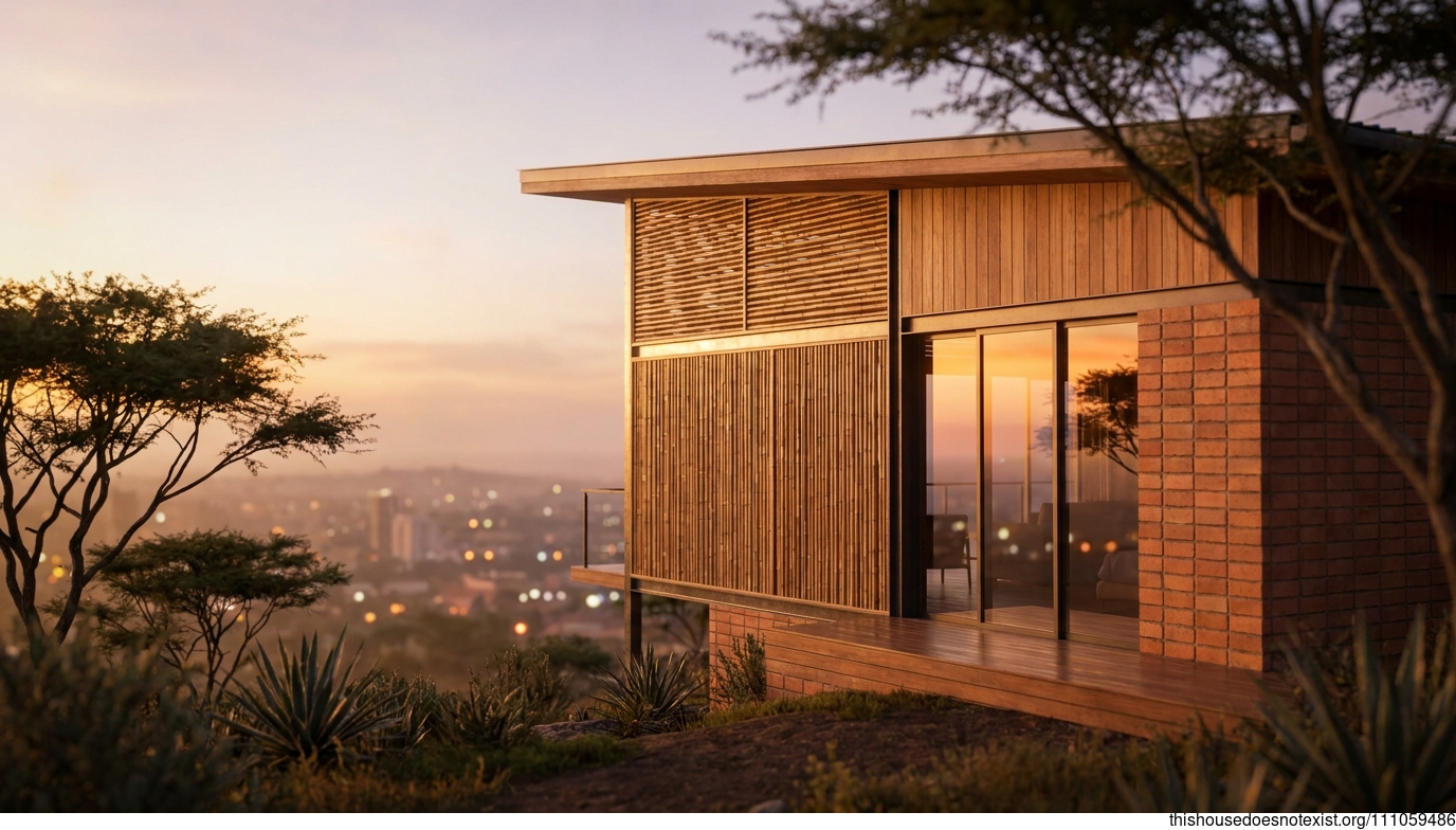 Nairobi Bamboo Sunset Minimalist