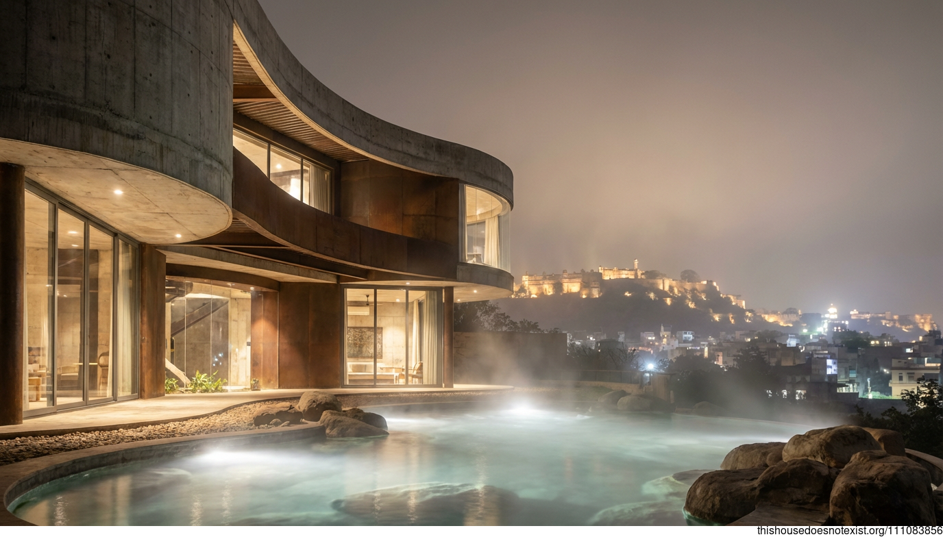 Gwalior's Steaming Maximalist Concrete Curves