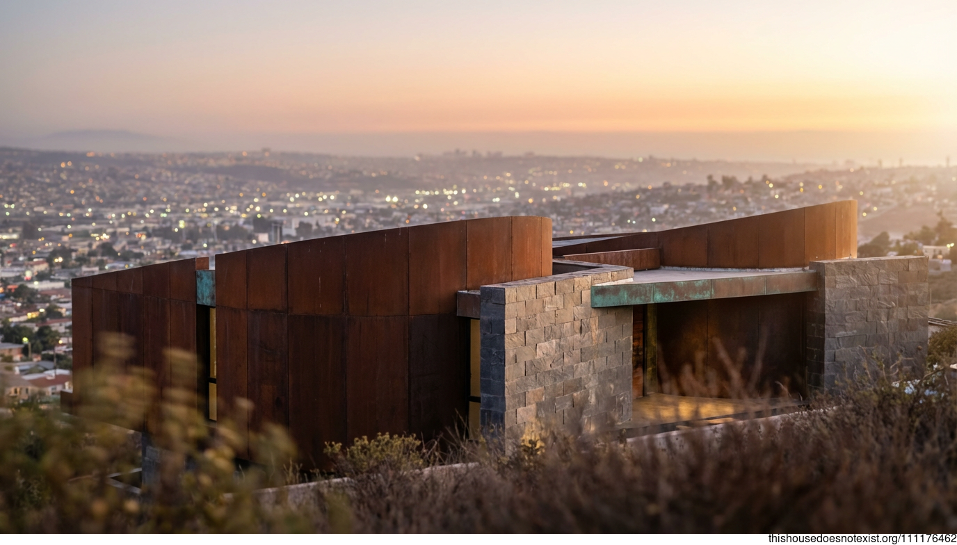 Tijuana Brutalist Sunset Curve