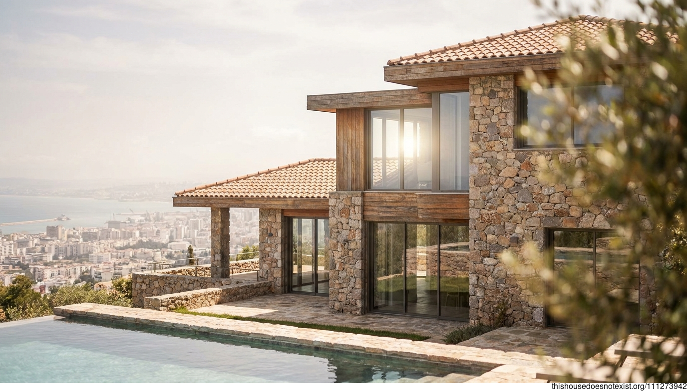 Mediterranean Modern Algiers Rock Facade