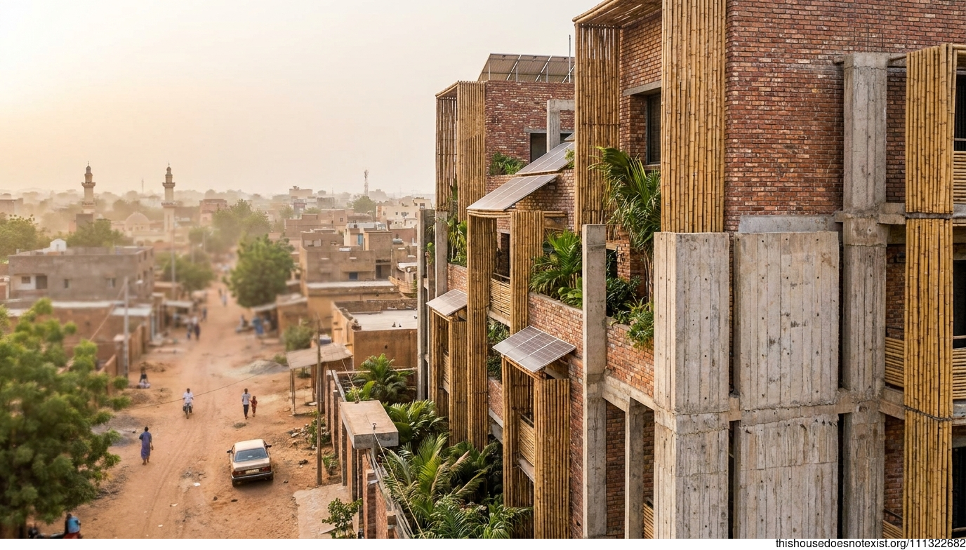 Niamey Industrial Maximalist Brick Haven