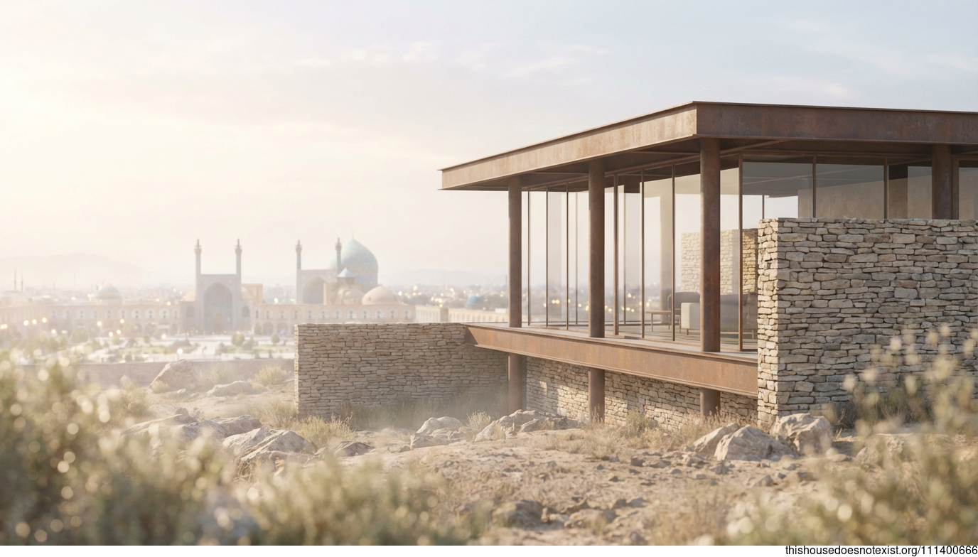 Isfahan's Circular Steel Oasis