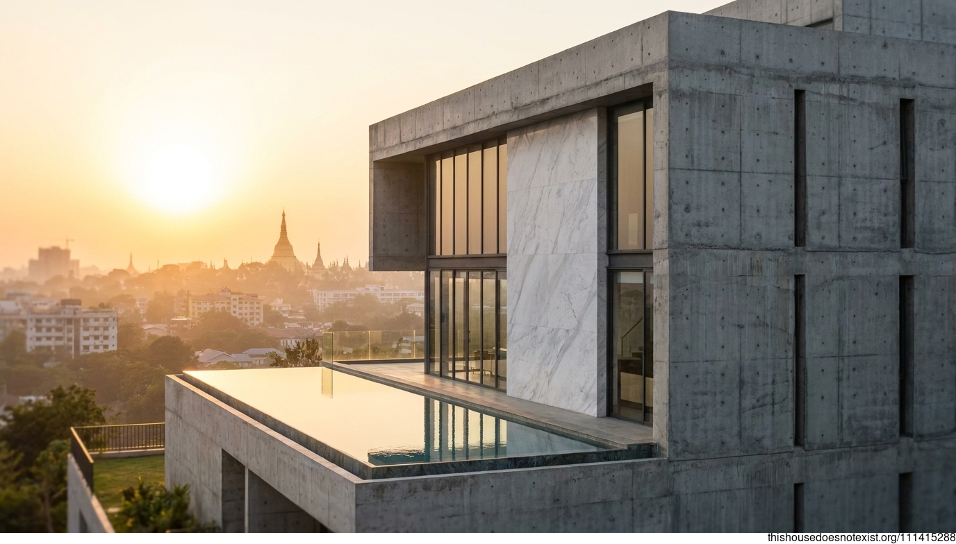 Yangon Sunset Concrete