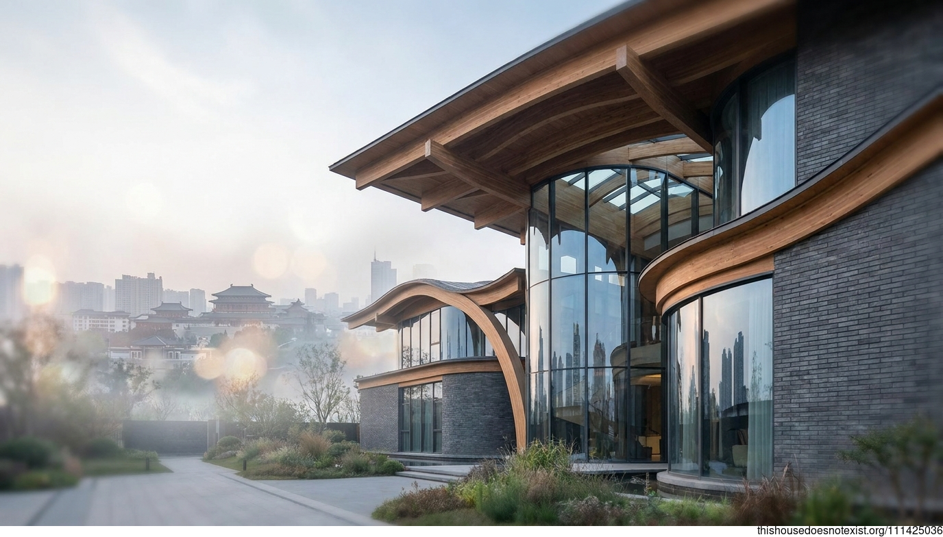 Luoyang's Futuristic Timber Curves