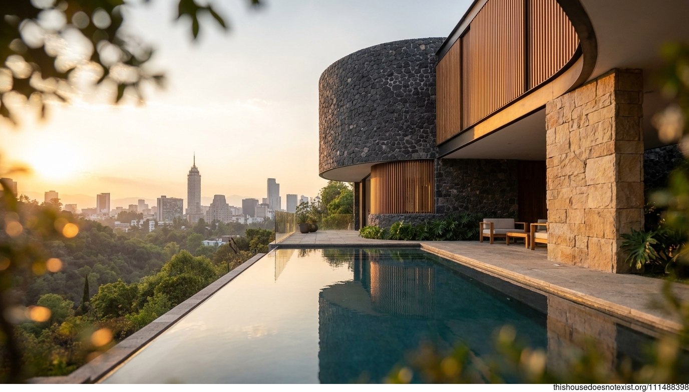 Eco-Circular Mexican Sunset Villa