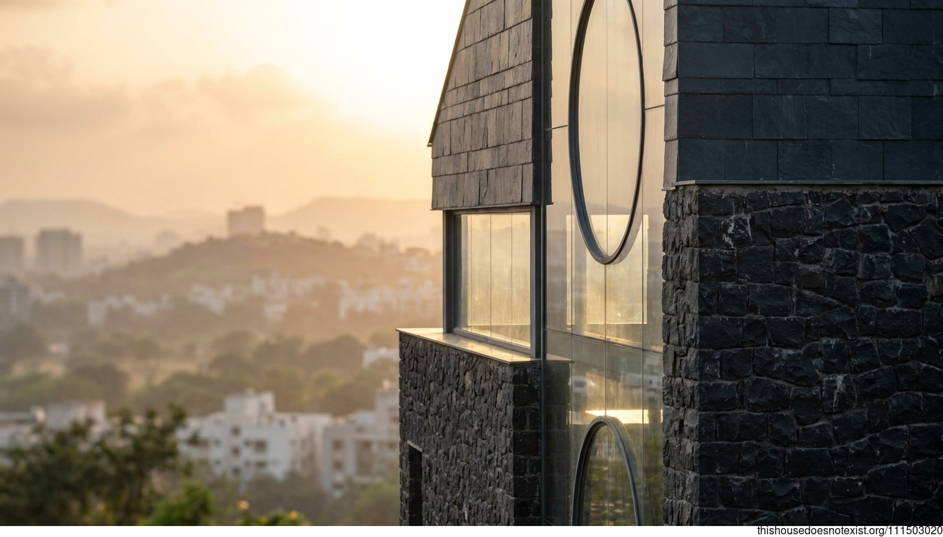 Circular Slate Sunset in Pune