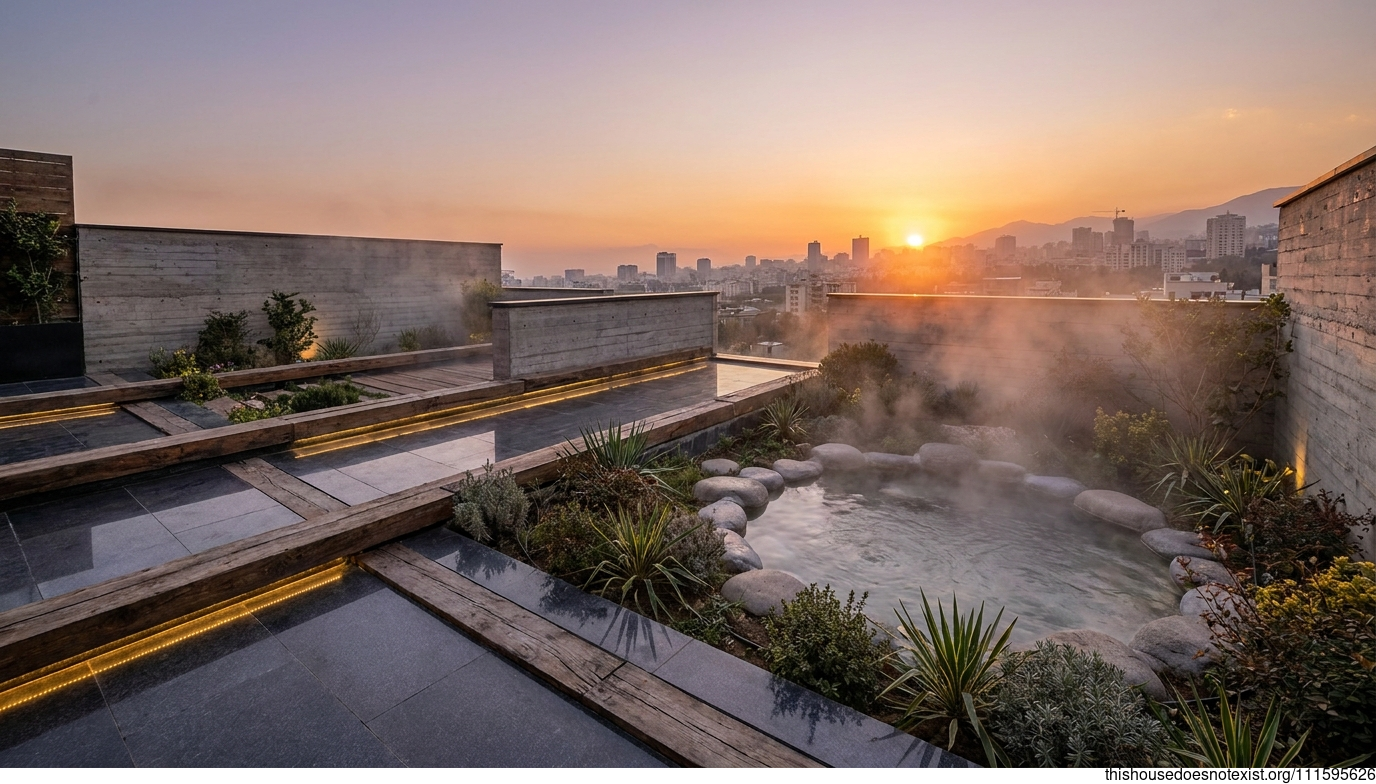 Tehran's Futuristic Granite Oasis