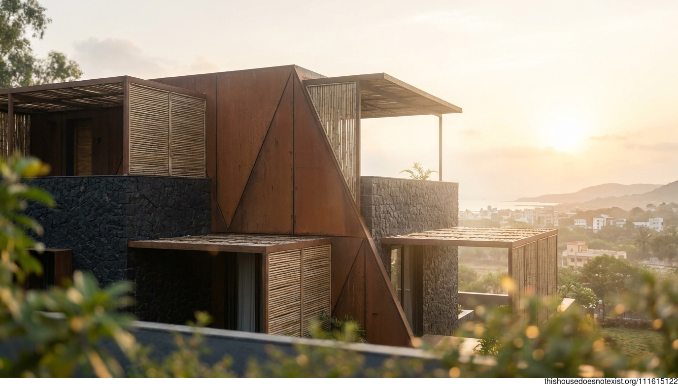 Vasai's Corten Triangle Sunrise