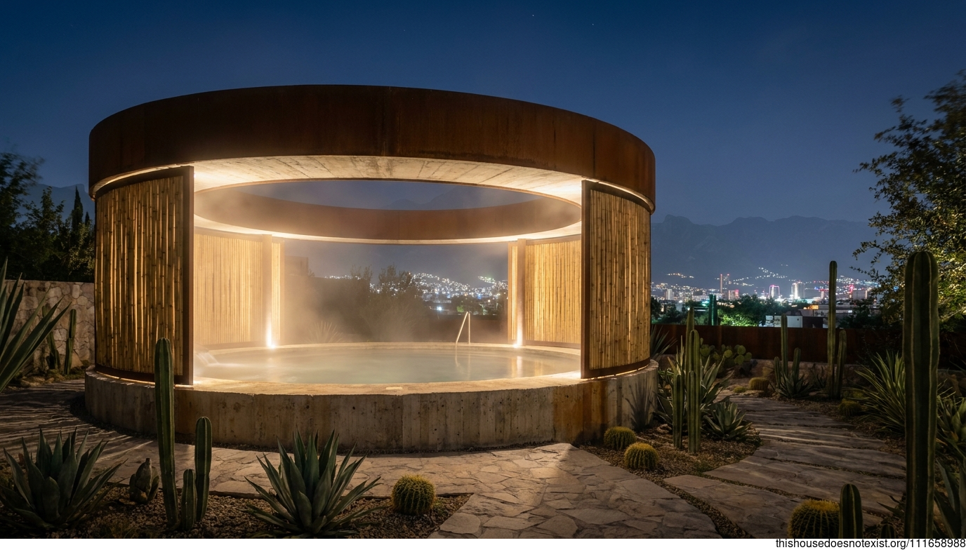 Mid-Century Corten Spring Oasis