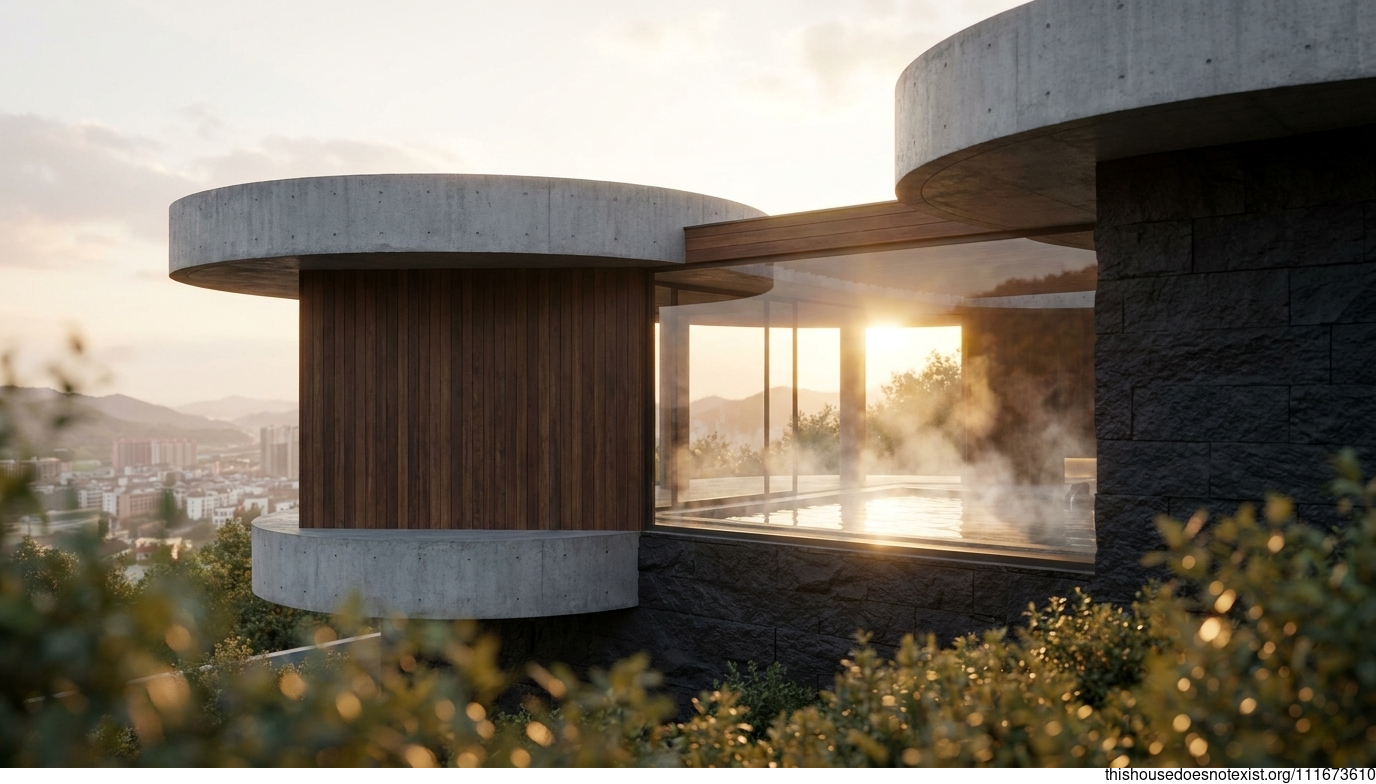 Wenling's Circular Onsen Retreat