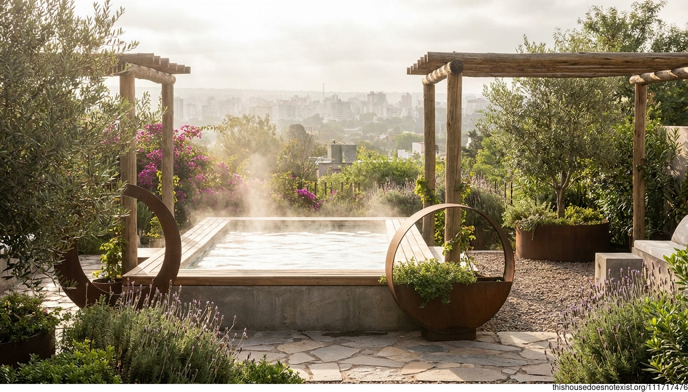 Cordoba's Corten Jacuzzi Oasis