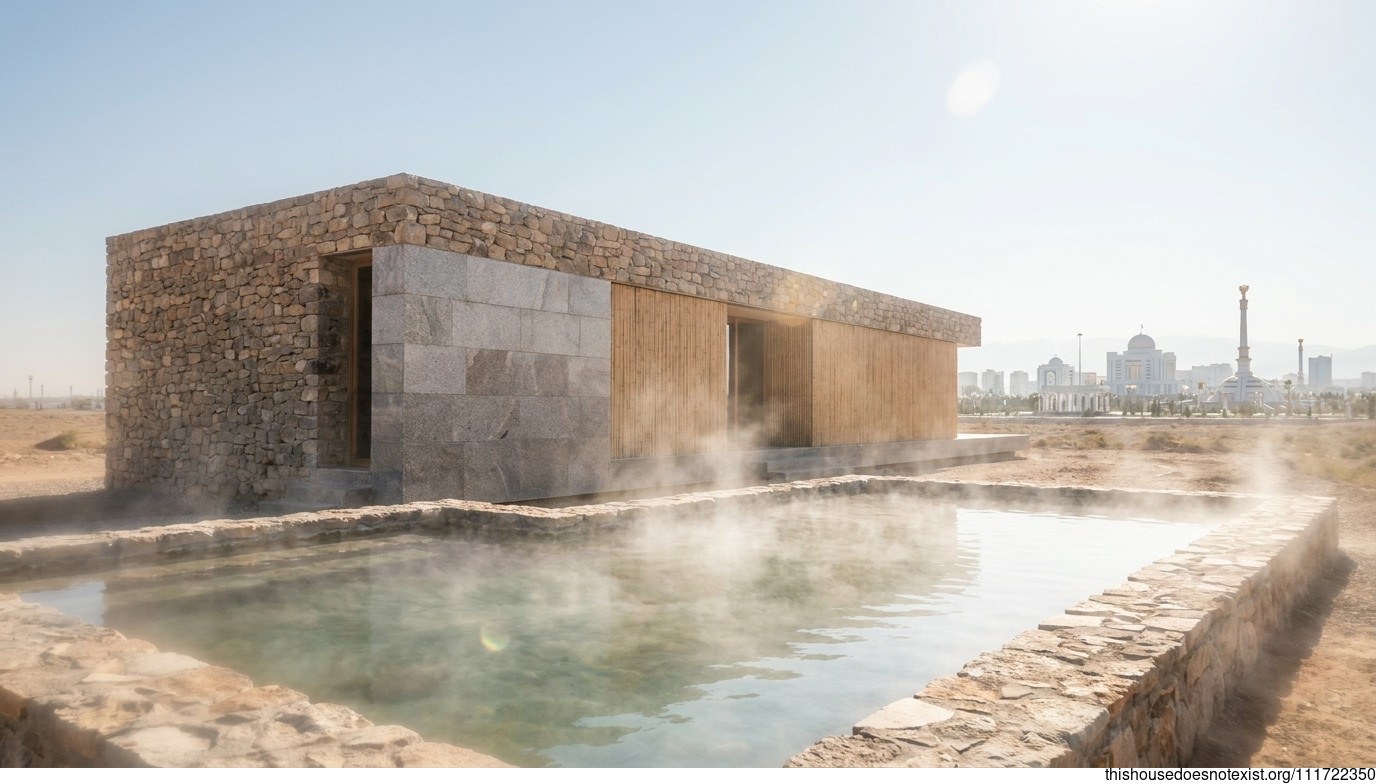 Ashgabat Granite Retreat with Hot Springs