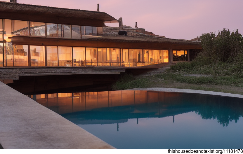 A modern home in Ericeira, Portugal with an infinity pool and stunning views of the sunset