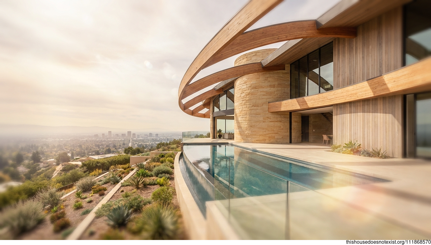 Futuristic Timber Circle in San Jose