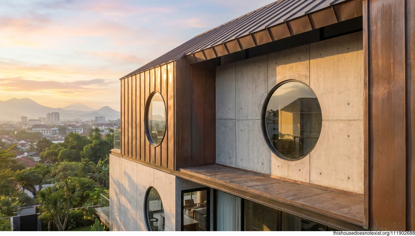 Bandung's Circular Sunset Dwelling