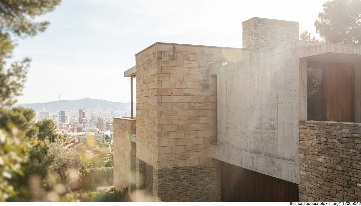 Barcelona Sandstone Modern Facade