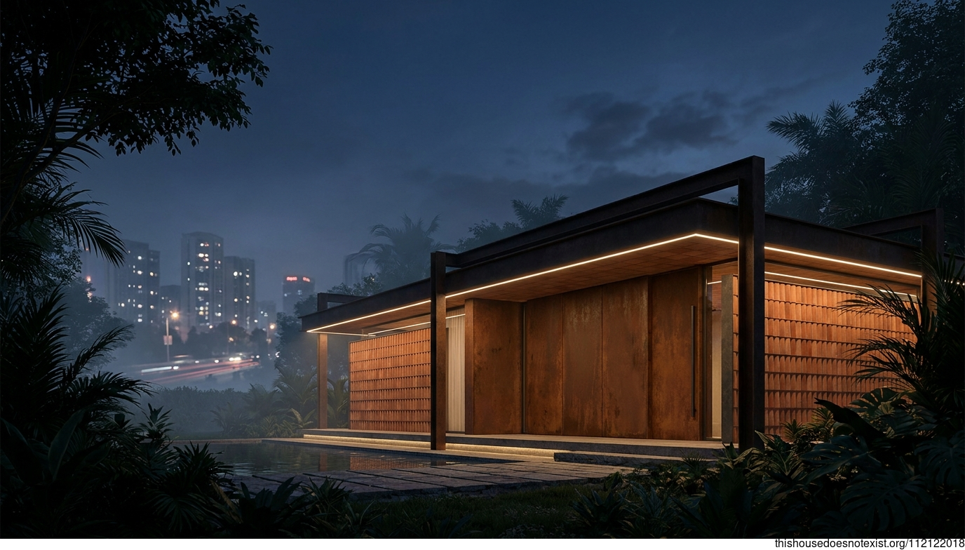 Tropical Corten Night in Taiyuan