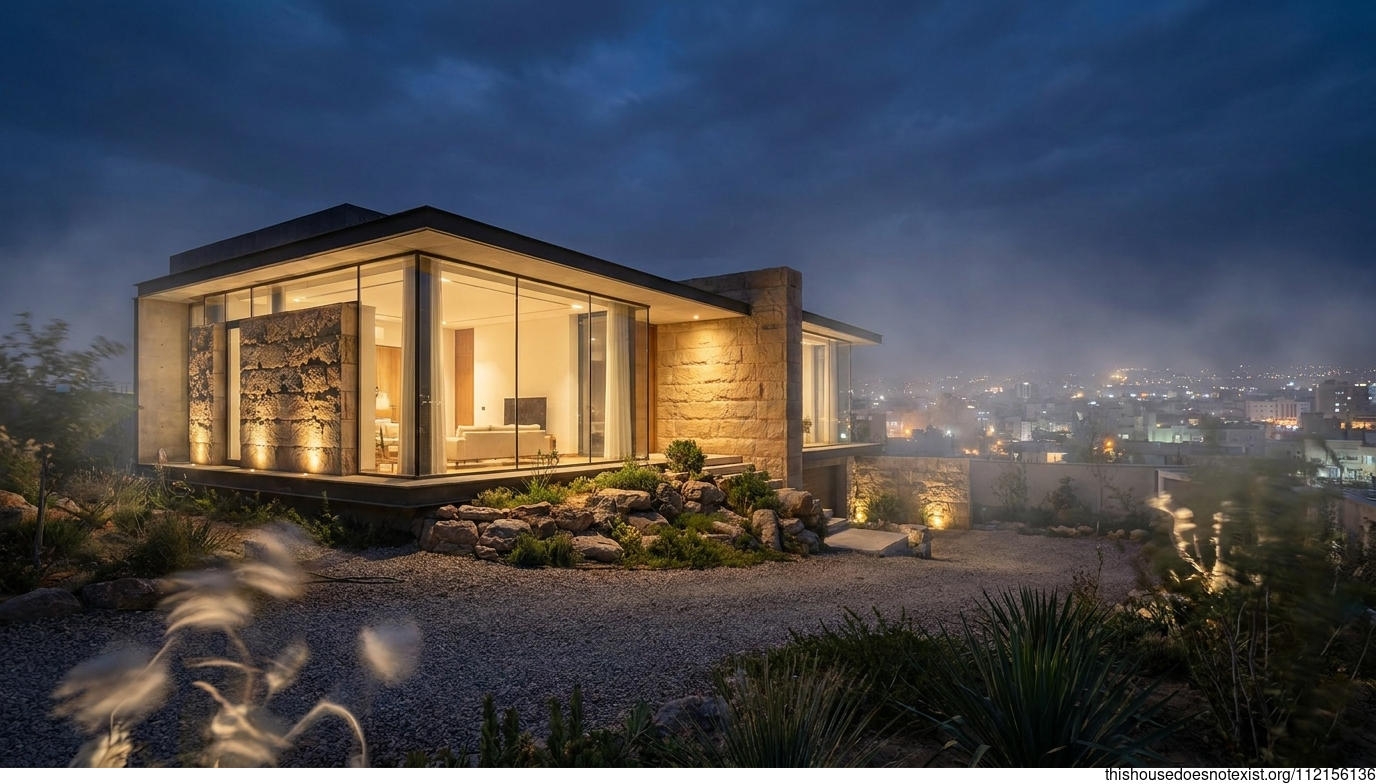 Eco-Minimalist Ahvaz Night Glow