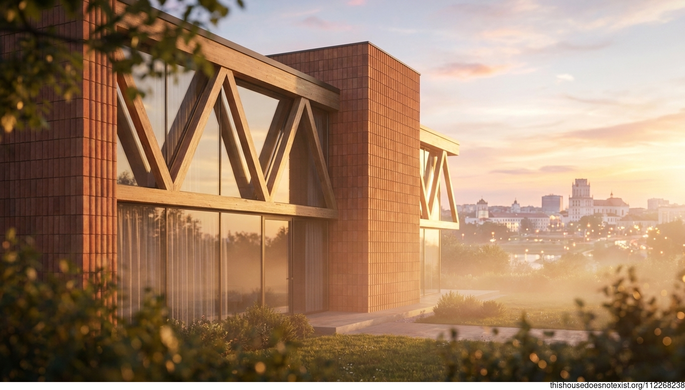 Minsk's Triangular Sunset Dwelling