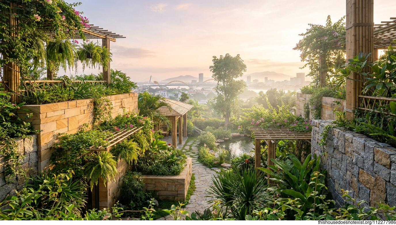 Nang Sunrise Maximalist Bamboo Haven