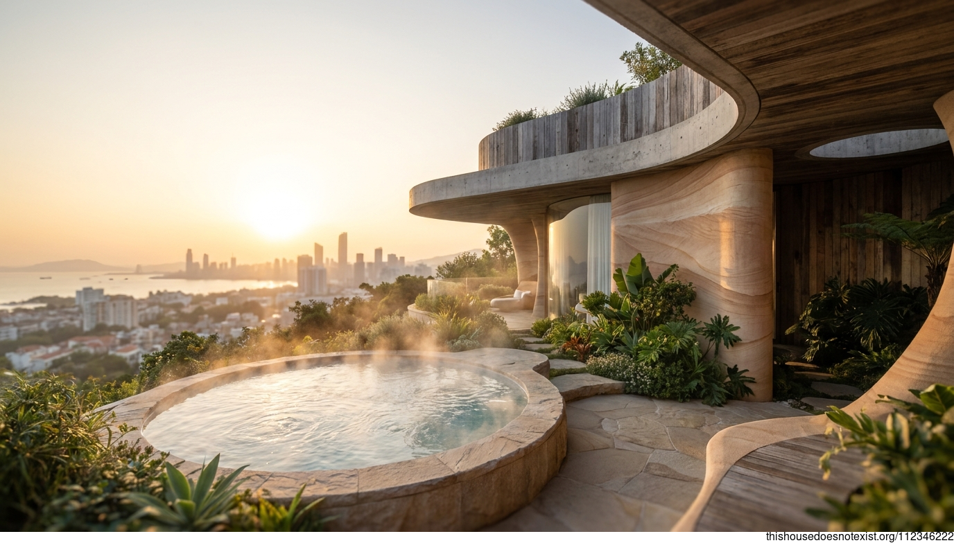 Modern Sunset Garden Jacuzzi, Xiamen