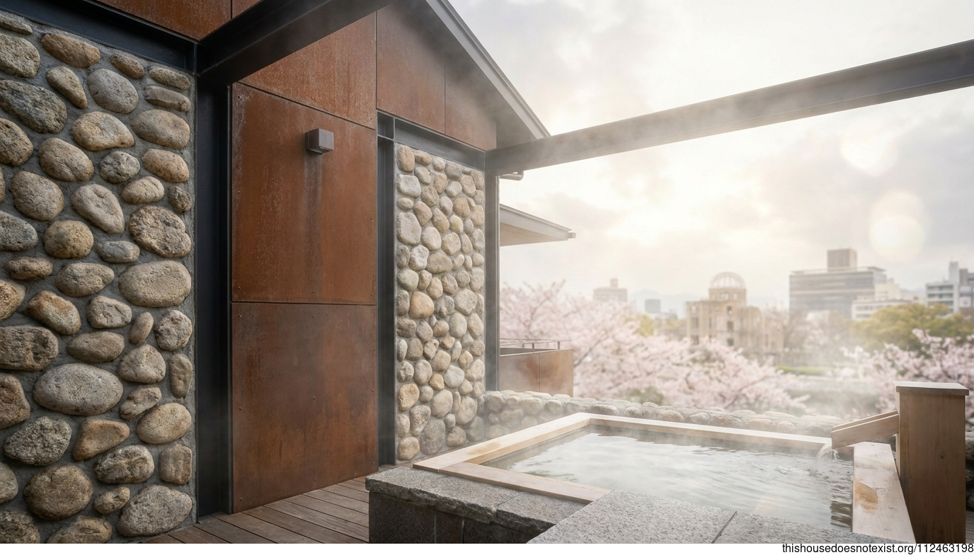 Corten Steel and Steaming Rocks