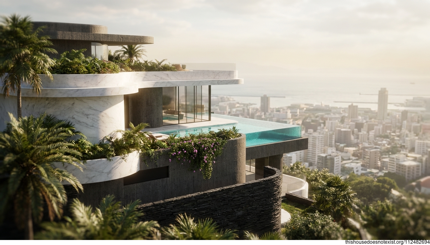 Modern Tropical Maximalist Villa, Kobe, Japan