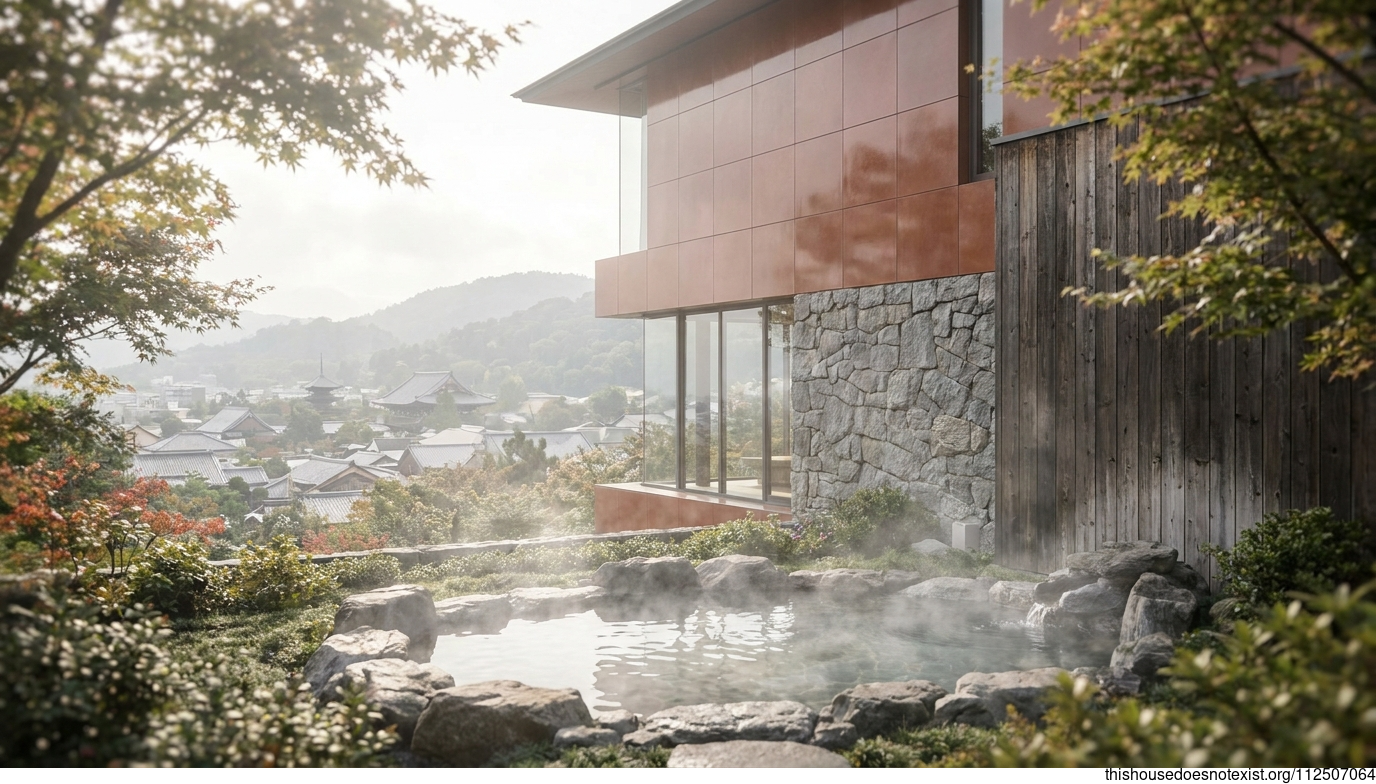 Kyoto Futuristic Terracotta House