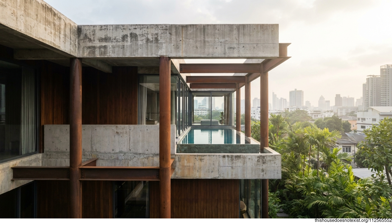 Brutalist Bangkok House