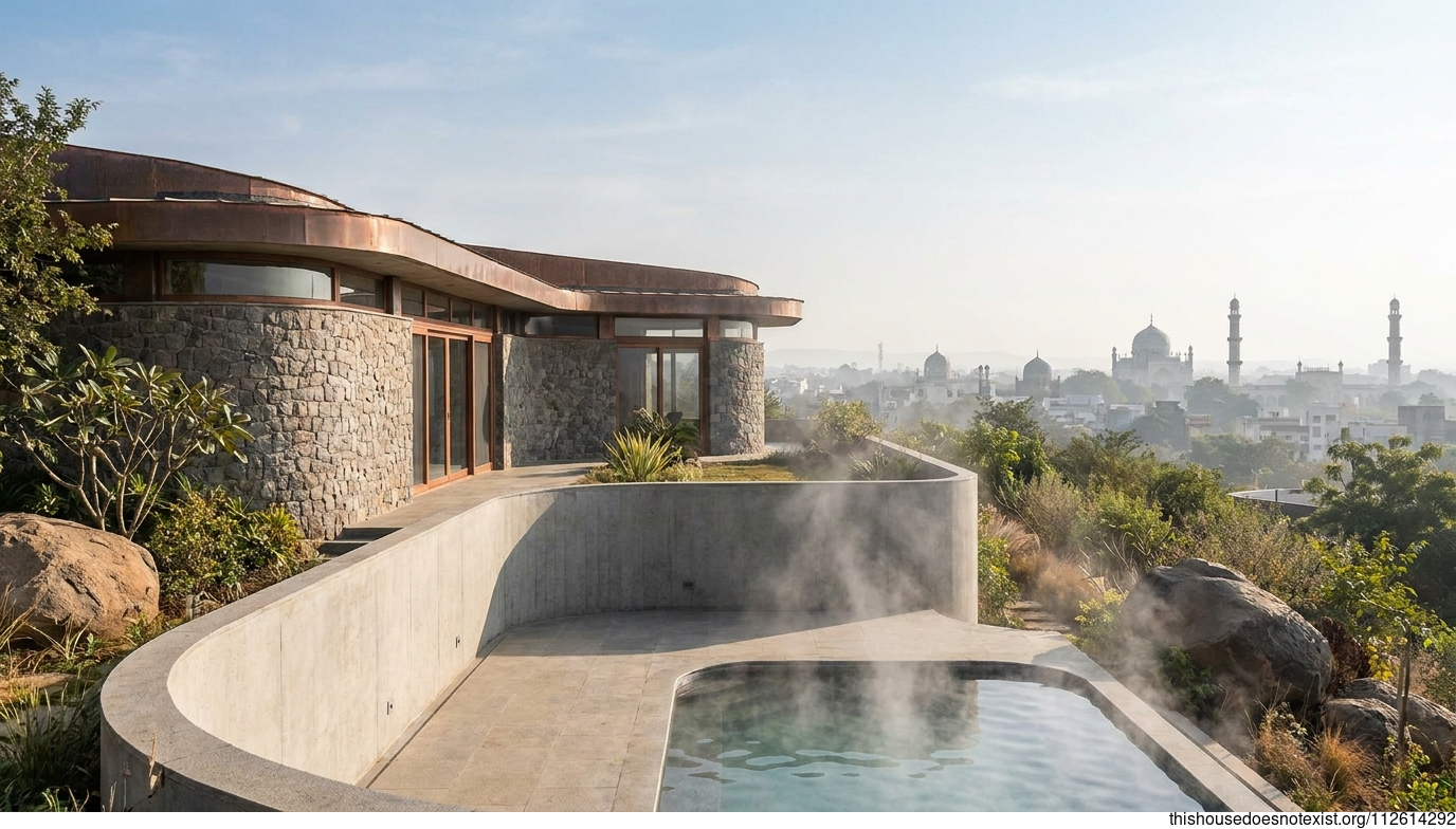 Modern Mediterranean Minimalist Granite Home