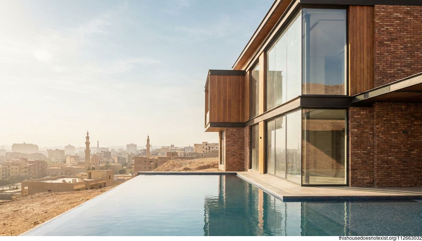 Modern Industrial Cairo Villa with Pool