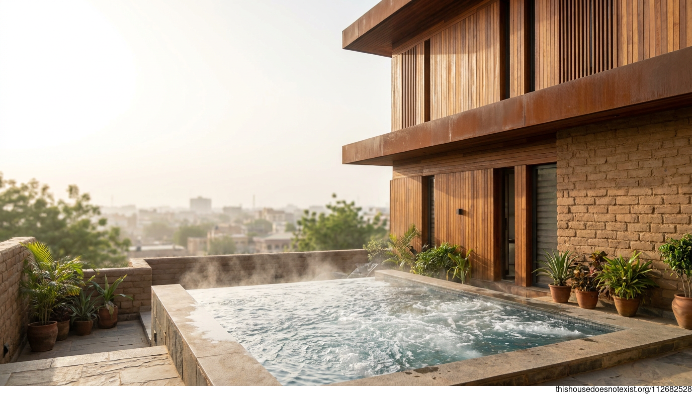 Polished Cedar Meets Corten