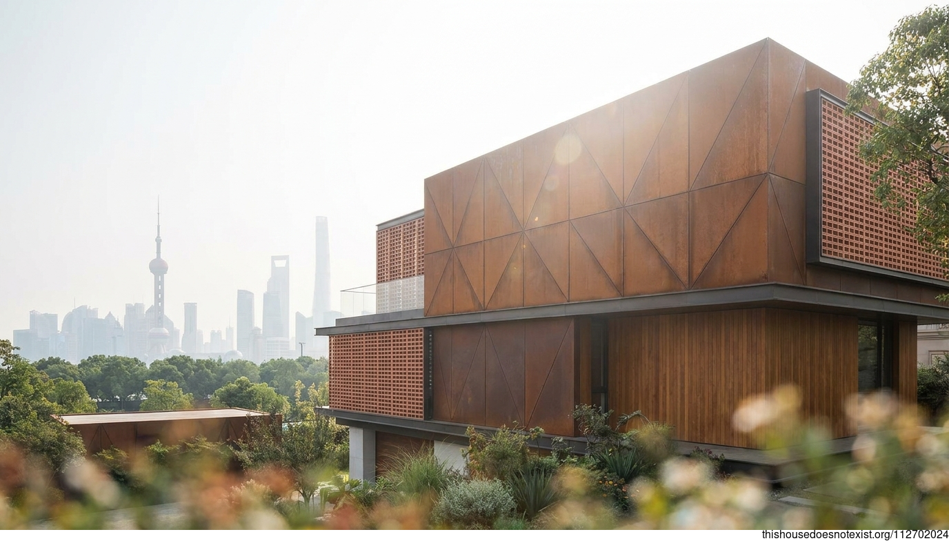 Modern Corten Steel Shanghai Home