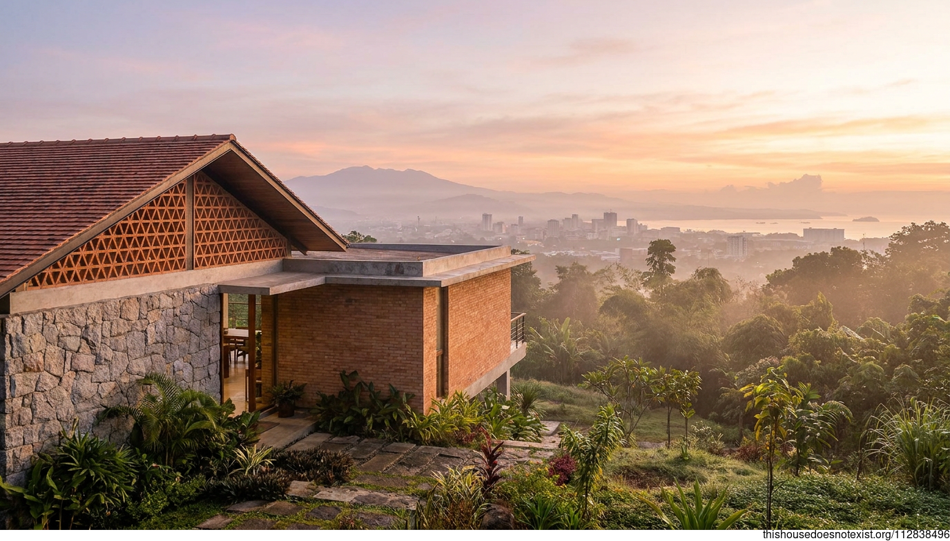 Tropical Modern Triangular Home in Davao