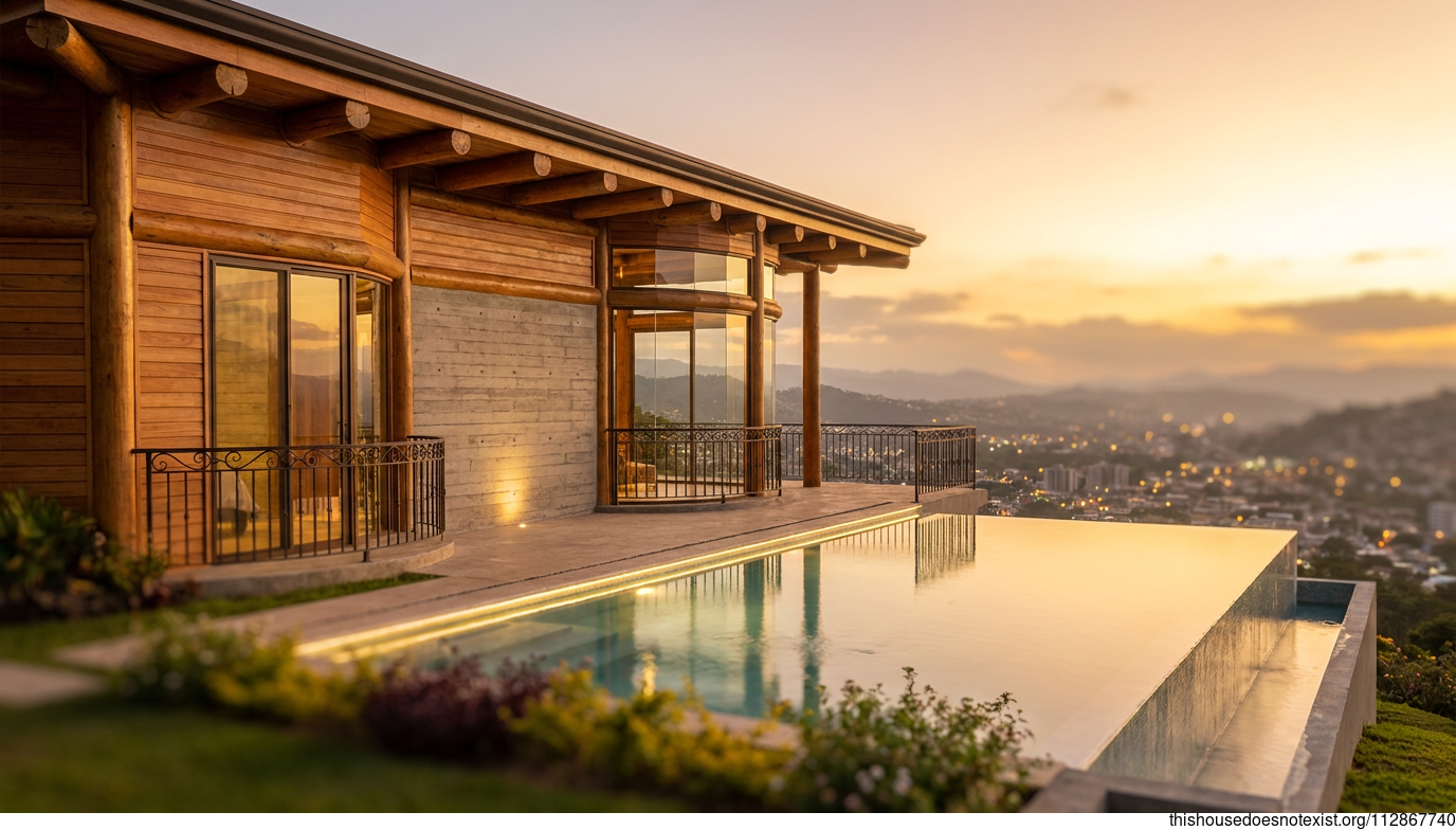 Modern Deco Timber Sunset Villa