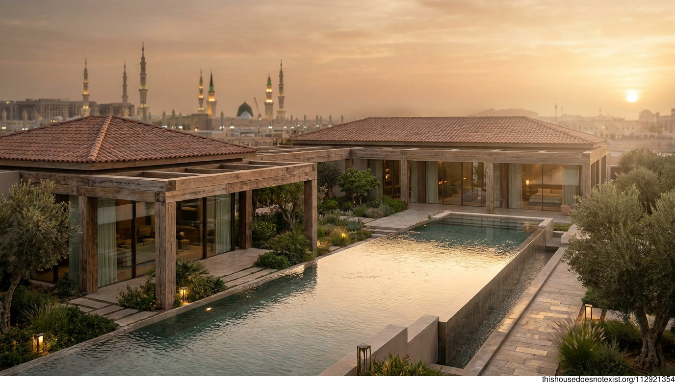 Mediterranean Medina Sunset Garden