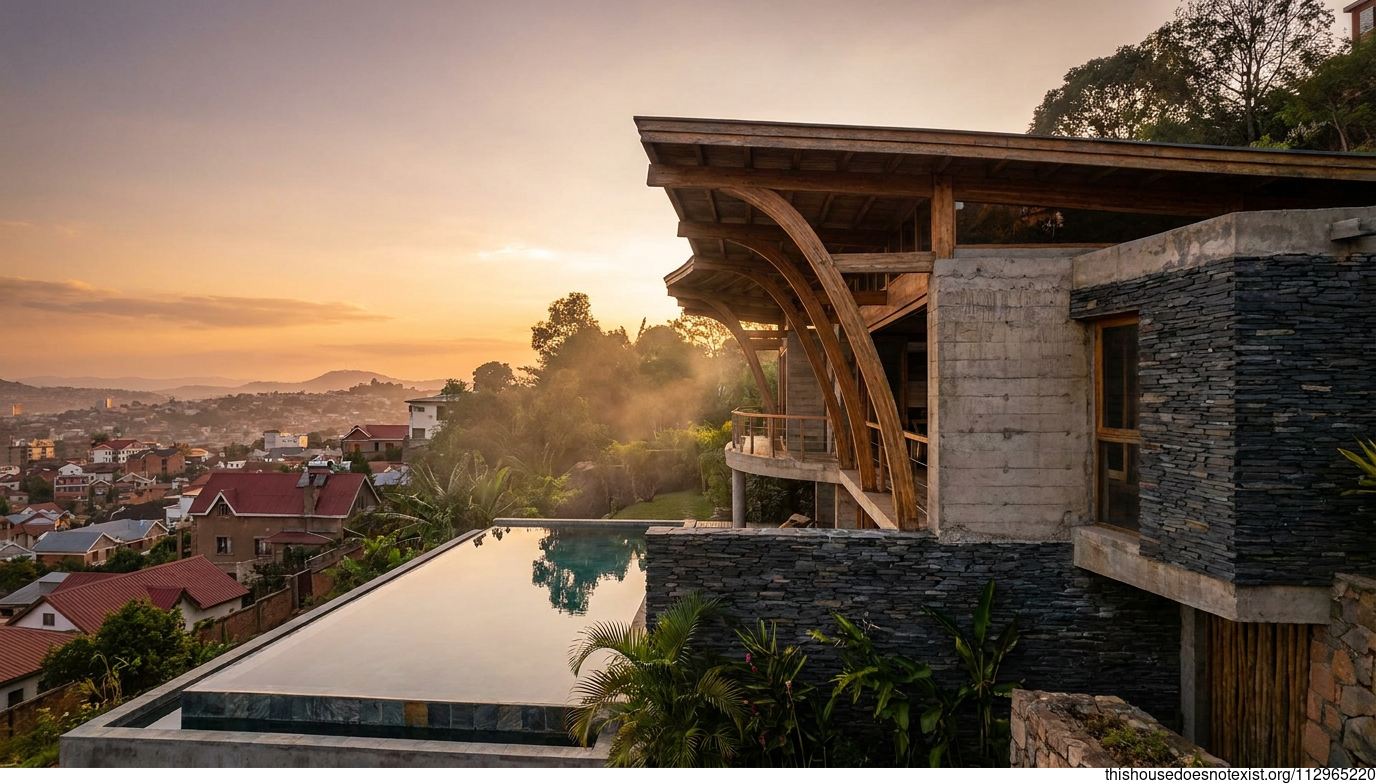 Modern Eco Maximalist Villa Exterior