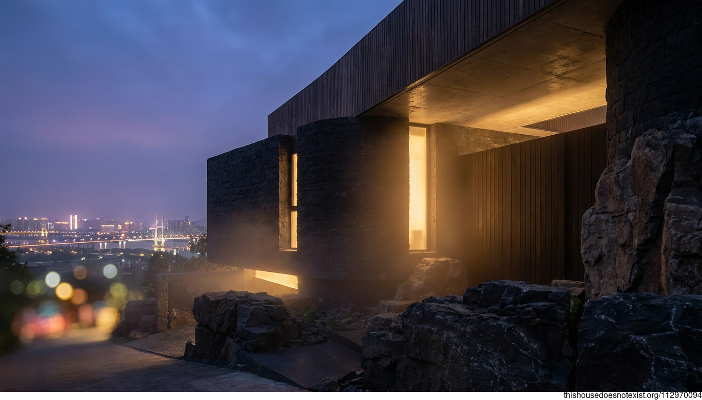 Brutalist Night Stone Curve