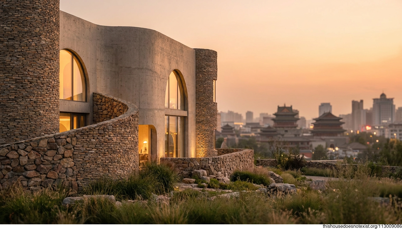 Modern Hohhot Stone Deco Exterior