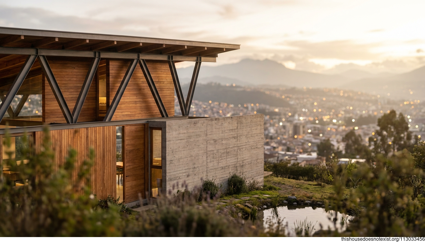 Modern Eco Steel Cedar Home