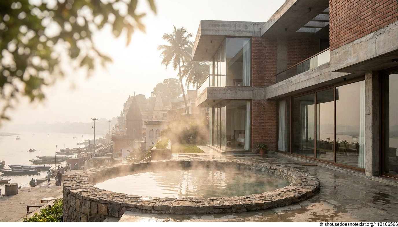 Modern Mediterranean Home in Varanasi